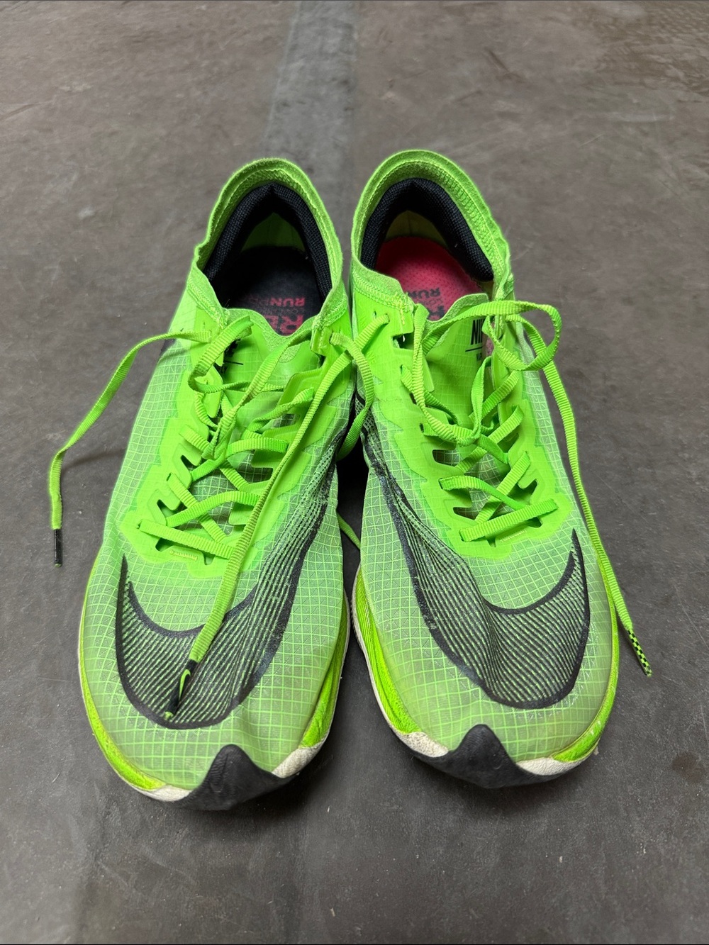 Nike Men’s Neon Green Vaporfly Next% Running Shoes